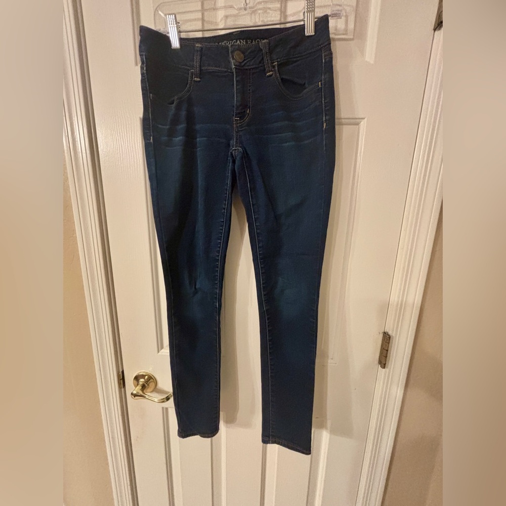 American Eagle Outfitters Navy Blue Skinny Jeans